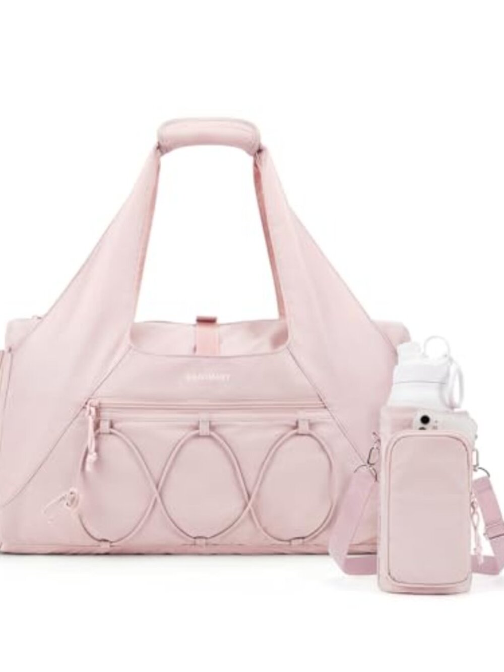 Water-Resistant Weekender Duffel with Shoe Compartment & Yoga Mat Strap,